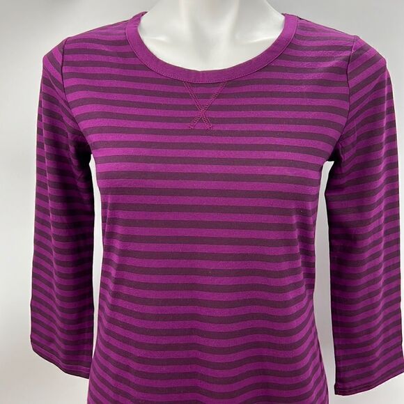 Gilligan O’Malley 3/4 sleeve striped night gown size small - Picture 1 of 7